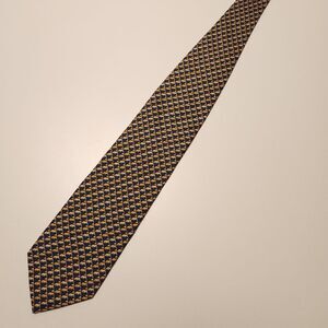 Andre Valentino Men's Tie Black w/ Whales  100% Silk 58"‎
